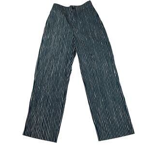 Marimekko x Uniqlo Piccolo Stripe Wide Leg Pants Hunter Green/White Size M